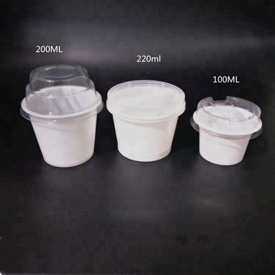 ढक्कन के साथ आइसक्रीम के लिए सस्ते पर्यावरण अनुकूल 10oz स्पष्ट पीईटी प्लास्टिक कप आपूर्तिकर्ता