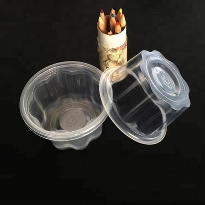 ढक्कन के साथ आइसक्रीम के लिए सस्ते पर्यावरण अनुकूल 10oz स्पष्ट पीईटी प्लास्टिक कप आपूर्तिकर्ता
